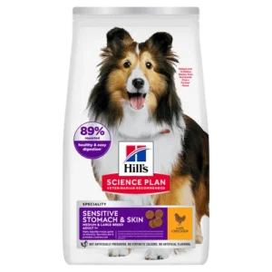 Hill’s Science Plan Adult Sensitive Stomach Skin Chicken Dry — pour chiens (visuel indicatif du produit)