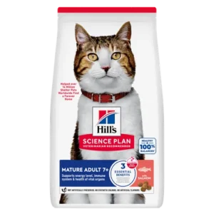 Hill’s Science Plan Mature Adult 7 Salmon Dry — pour chats (visuel indicatif du produit)