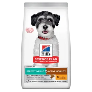 Hill’s Science Plan Adult Perfect Weight Actimobility S M Dry — pour chiens (visuel indicatif du produit)