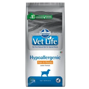 Farmina Vet Life Dog Hypoallergenic poisson, pommes de terre — pour chiens (visuel indicatif du produit)