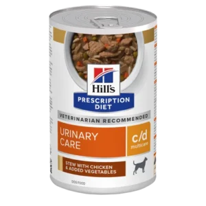 Hill’s Prescription Diet c/d Multicare Chicken Vegetable Stew Urinary Care Canned — pour chiens (visuel indicatif du produit)
