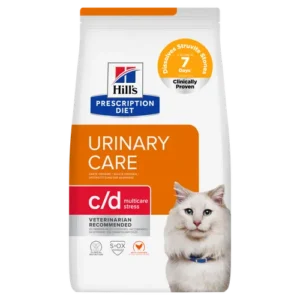 Hill’s Prescription Diet c/d Multicare Stress Chicken Urinary Care Dry — pour chats (visuel indicatif du produit)