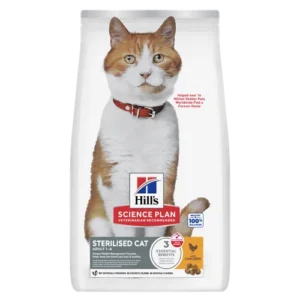 Hill’s Science Plan Sterilised Cat Young Adult Chicken Dry — pour chats (visuel indicatif du produit)