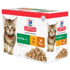 Hill’s Science Plan Kitten Multipack Chicken Turkey Pouch — pour chats (visuel indicatif du produit)