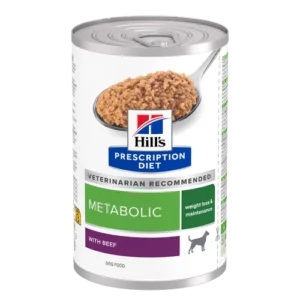 Hill’s Prescription Diet Metabolic Beef Weight Management Canned — pour chiens (visuel indicatif du produit)