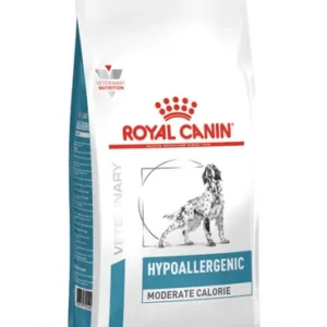 Royal Canin Hypoallergenic Moderate Calorie — pour chiens (visuel indicatif du produit)