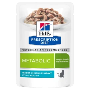 Hill’s Prescription Diet Metabolic Ocean Fish Weight Management Pouch — pour chats (visuel indicatif du produit)