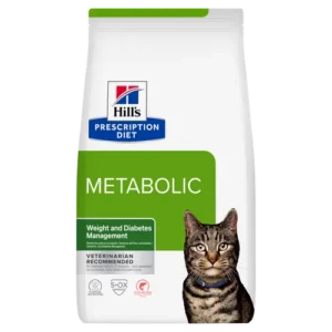Hill’s Prescription Diet Metabolic Salmon Weight Management Dry — pour chats (visuel indicatif du produit)