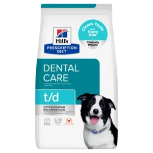 Hill’s Prescription Diet t/d Dental Care Dry — pour chiens (visuel indicatif du produit)