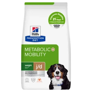 Hill’s Prescription Diet Metabolic Mobility Weight Management Dry — pour chiens (visuel indicatif du produit)