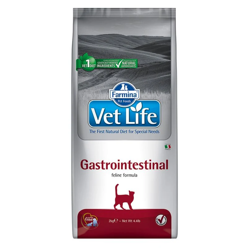 Farmina Vet Life Cat Gastro-Intestinal pour chat — pour chats (visuel indicatif du produit)