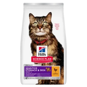 Hill’s Science Plan Adult Sensitive Stomach Skin Chicken Dry — pour chats (visuel indicatif du produit)