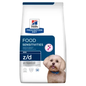 Hill’s Prescription Diet z/d Small Bites Food Sensitivities Dry — pour chiens (visuel indicatif du produit)