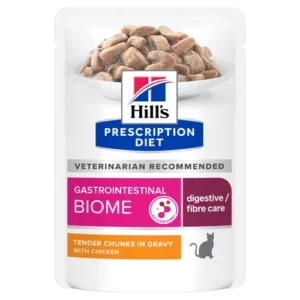 Hill’s Prescription Diet Gastrointestinal Biome Digestive Care Pouch — pour chats (visuel indicatif du produit)