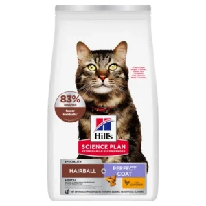 Hill’s Science Plan Adult Hairball And Perfect Coat Dry — pour chats (visuel indicatif du produit)