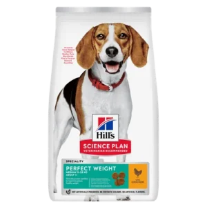 Hill’s Science Plan Adult Perfect Weight Medium Chicken Dry — pour chiens (visuel indicatif du produit)