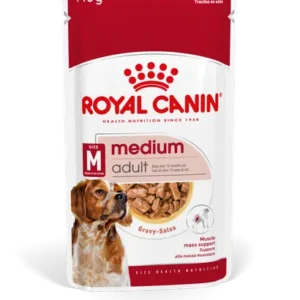 Royal Canin Medium Adult Chunks In Gravy — pour chiens (visuel indicatif du produit)
