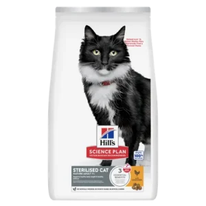 Hill’s Science Plan Mature Adult 7 Sterilised Cat Chicken Dry — pour chats (visuel indicatif du produit)