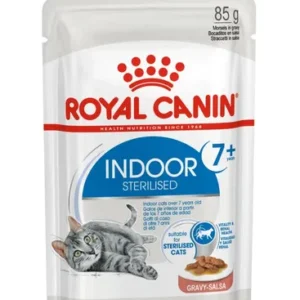 Royal Canin Indoor Sterilized 7+ Morsels In Gravy — pour chats (visuel indicatif du produit)