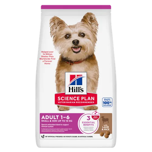 Hill’s Science Plan Adult Small & Mini Lamb Rice Dry — pour chiens (visuel indicatif du produit)
