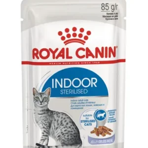 Royal Canin Indoor Sterilized Morsels In Jelly — pour chats (visuel indicatif du produit)