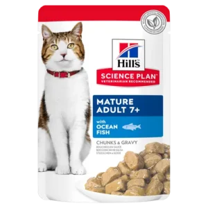 Hill’s Science Plan Mature Adult 7 Ocean Fish Pouch — pour chats (visuel indicatif du produit)