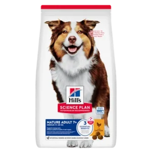 Hill’s Science Plan Mature Adult 7 Medium Chicken Dry — pour chiens (visuel indicatif du produit)