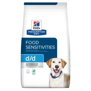 Hill’s Prescription Diet d/d Duck Rice Skin Care Dry — pour chiens (visuel indicatif du produit)