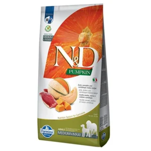Farmina N&D Medium/Maxi potiron, canard, melon cantaloup pour chien — pour chiens (visuel indicatif du produit)