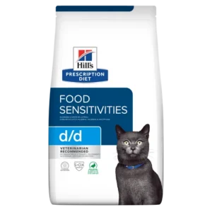 Hill’s Prescription Diet d/d Duck Green Pea Skin Care Dry — pour chats (visuel indicatif du produit)