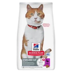 Hill’s Science Plan Sterilised Cat Young Adult Duck Dry — pour chats (visuel indicatif du produit)