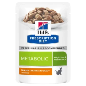 Hill’s Prescription Diet Metabolic Chicken Weight Management Pouch — pour chats (visuel indicatif du produit)