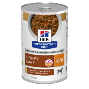 Hill’s Prescription Diet k/d Chicken Vegetable Stew Kidney Care Canned — pour chiens (visuel indicatif du produit)