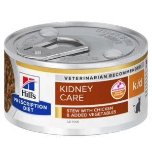 Hill’s Prescription Diet k/d Chicken Vegetable Stew Kidney Care Canned — pour chats (visuel indicatif du produit)