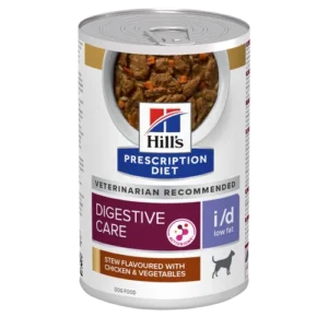 Hill’s Prescription Diet i/d Low Fat Rice Vegetable Chicken Stew Digestive Care Canned — pour chiens (visuel indicatif du produit)