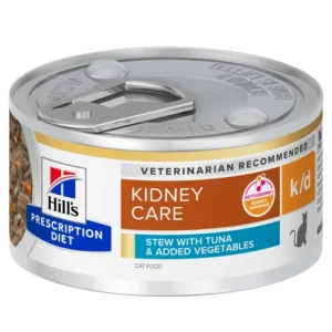 Hill’s Prescription Diet k/d Vegetable Tuna Stew Kidney Care Canned — pour chats (visuel indicatif du produit)