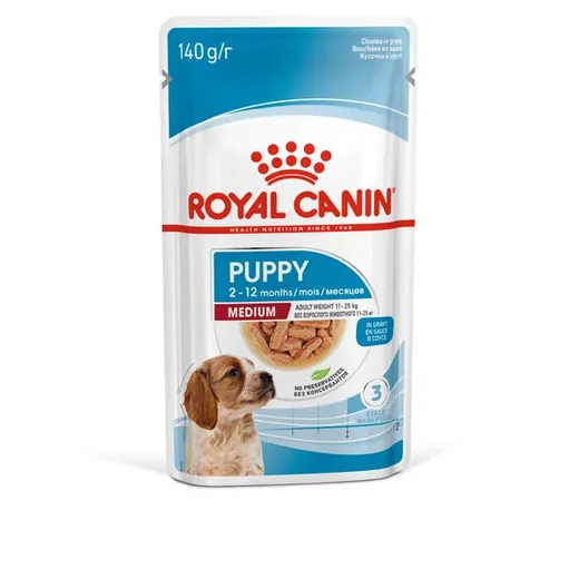 Royal Canin Puppy Medium Chunks In Gravy — pour chiens (visuel indicatif du produit)