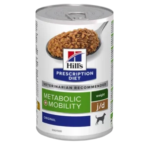 Hill’s Prescription Diet Metabolic Mobility Weight Management Canned — pour chiens (visuel indicatif du produit)