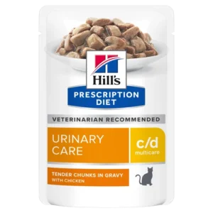 Hill’s Prescription Diet c/d Multicare Chicken Urinary Care Pouch — pour chats (visuel indicatif du produit)