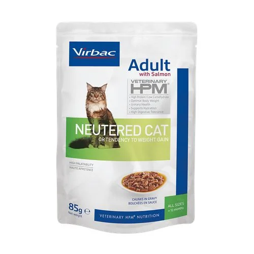 HPM Adult Cat Salmon Neutered 85 g — pour chats (visuel indicatif du produit)