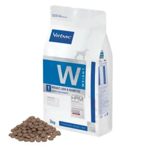 HPM Dog Weight W1 Loss & Diabetes 12 kg — pour chiens (visuel indicatif du produit)